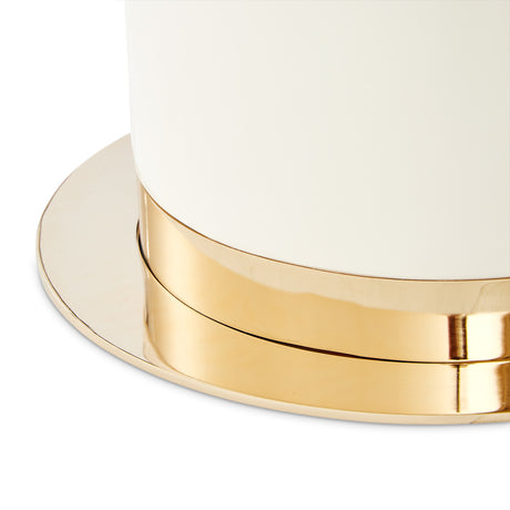 Lisbon Silken Matte Cream Dining Table from Michael Amini - Luna Furniture