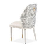 Lisbon Silken Matte Cream Asmb. Side Chair Silken Matte Cream from Michael Amini - Luna Furniture