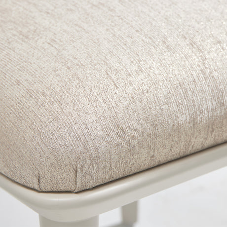 Lisbon Silken Matte Cream Asmb. Side Chair Silken Matte Cream from Michael Amini - Luna Furniture