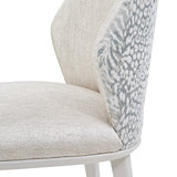 Lisbon Silken Matte Cream Asmb. Side Chair Silken Matte Cream from Michael Amini - Luna Furniture