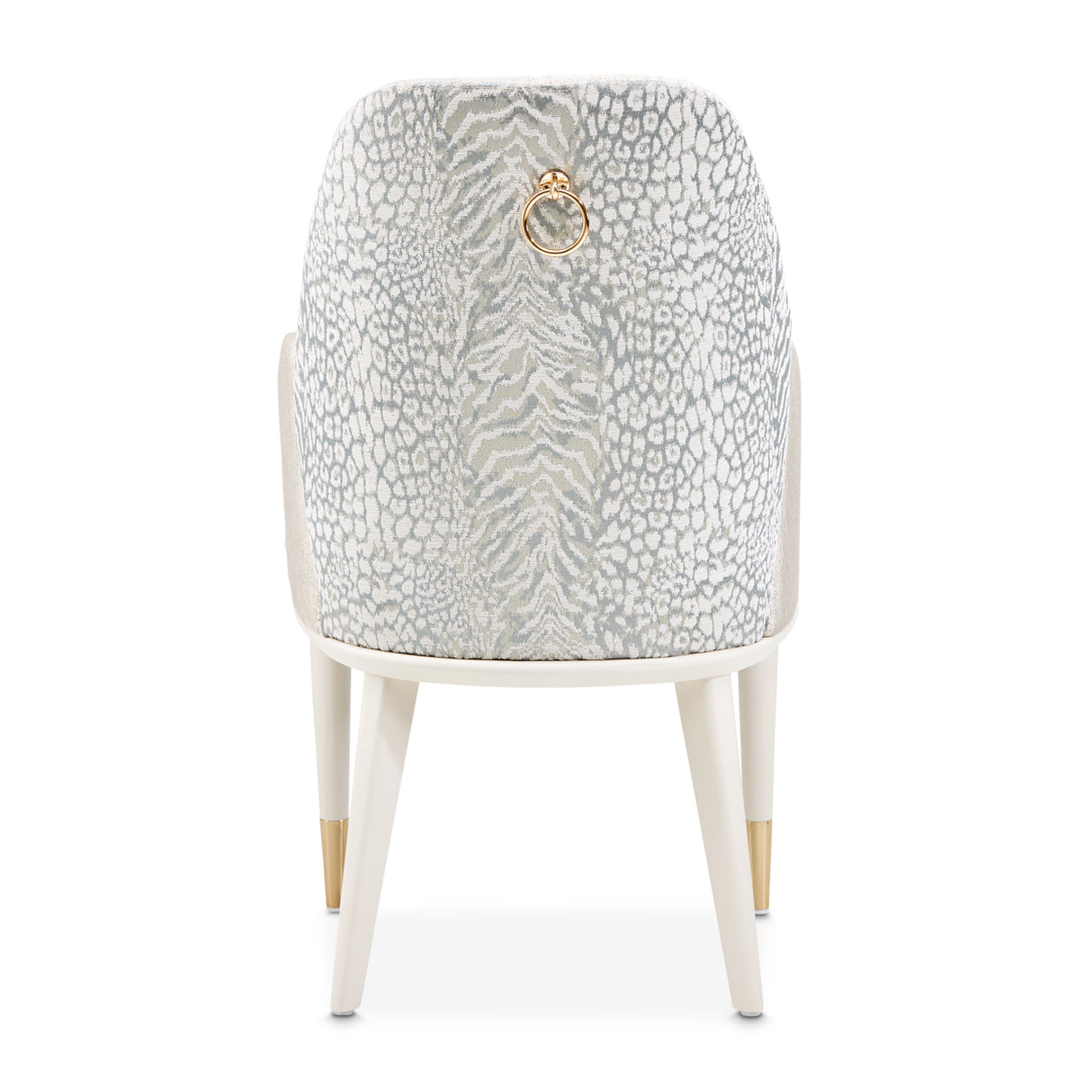 Lisbon Silken Matte Cream Asmb. Arm Chair Silken Matte Cream from Michael Amini - Luna Furniture