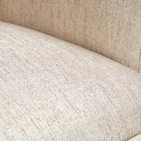 Lisbon Silken Matte Cream Asmb. Arm Chair Silken Matte Cream from Michael Amini - Luna Furniture