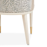 Lisbon Silken Matte Cream Asmb. Arm Chair Silken Matte Cream from Michael Amini - Luna Furniture