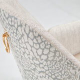 Lisbon Silken Matte Cream Asmb. Arm Chair Silken Matte Cream from Michael Amini - Luna Furniture