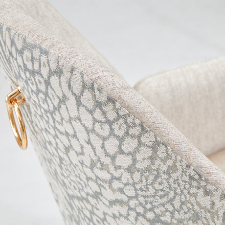 Lisbon Silken Matte Cream Asmb. Arm Chair Silken Matte Cream from Michael Amini - Luna Furniture