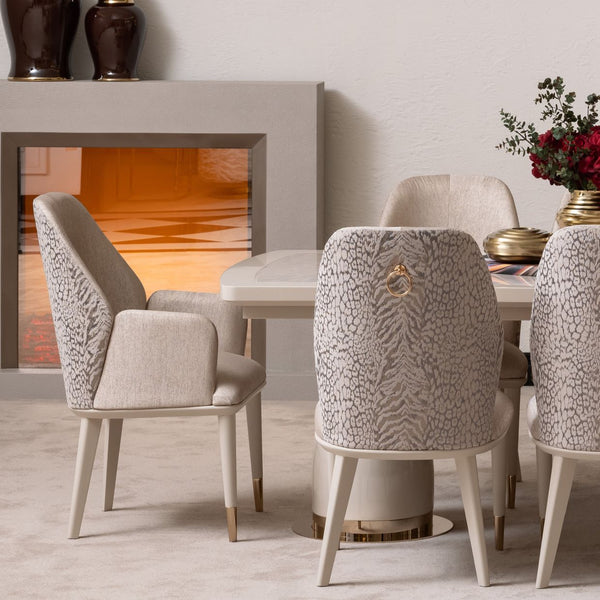 Lisbon Silken Matte Cream Asmb. Arm Chair Silken Matte Cream