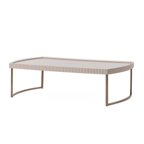 Lisbon Silken Cream Bronze Cocktail Table from Michael Amini - Luna Furniture