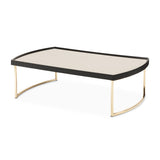 Lisbon Silken Matte Black Cocktail Table Silken Matte Black from Michael Amini - Luna Furniture