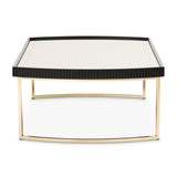 Lisbon Silken Matte Black Cocktail Table Silken Matte Black from Michael Amini - Luna Furniture