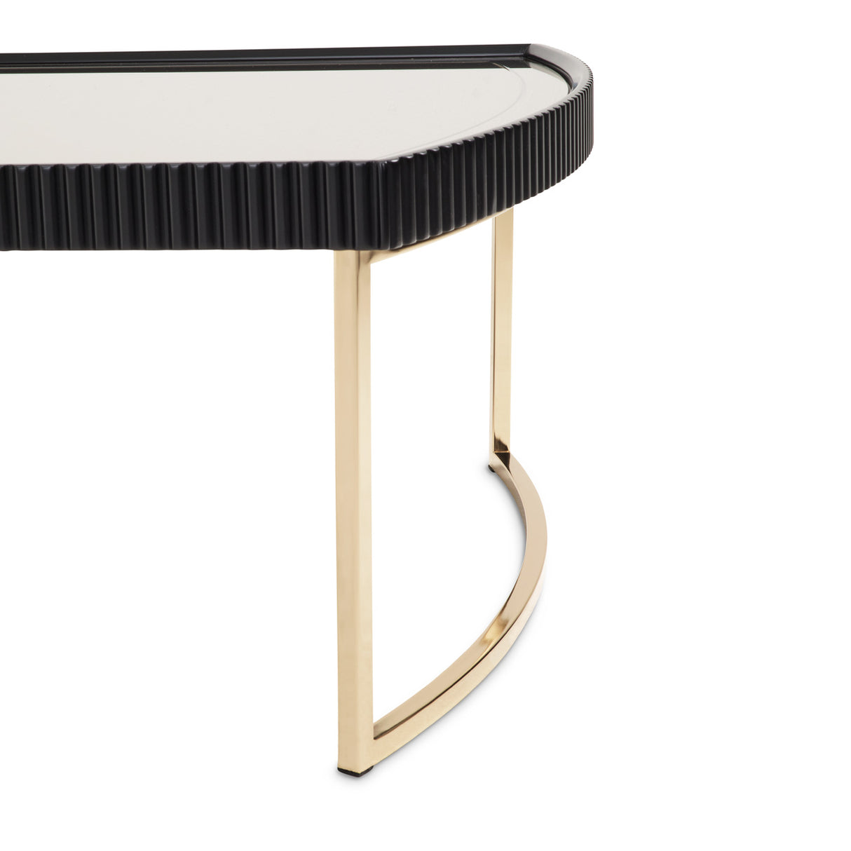 Lisbon Silken Matte Black Cocktail Table Silken Matte Black from Michael Amini - Luna Furniture