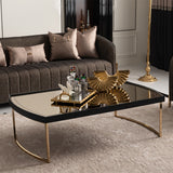 Lisbon Silken Matte Black Cocktail Table Silken Matte Black from Michael Amini - Luna Furniture