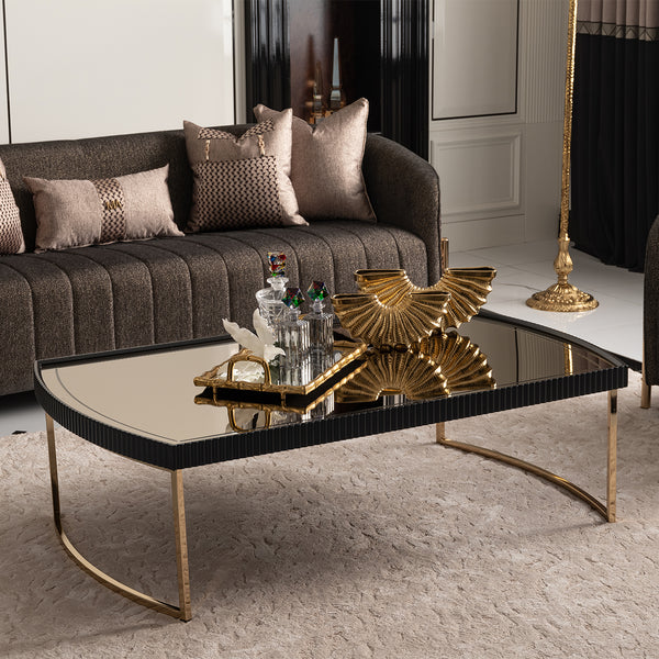 Lisbon Silken Matte Black Cocktail Table Silken Matte Black