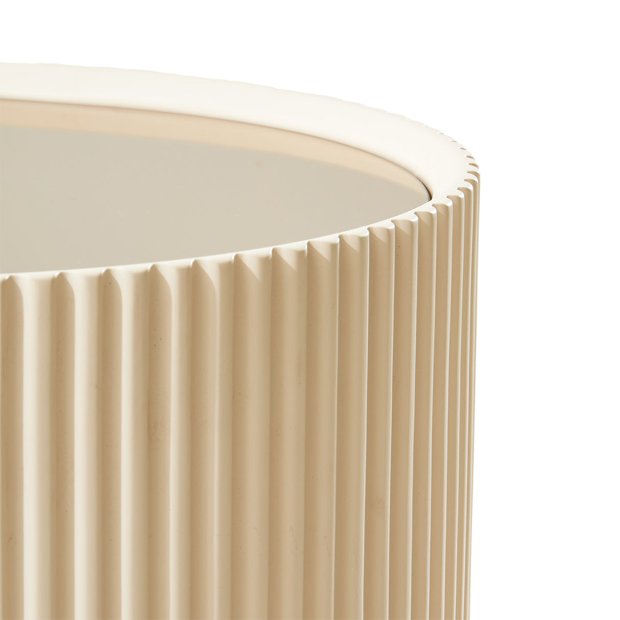 Lisbon Silken Matte Cream Console Table Silken Matte Cream from Michael Amini - Luna Furniture