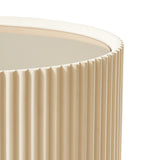 Lisbon Silken Matte Cream Console Table Silken Matte Cream from Michael Amini - Luna Furniture