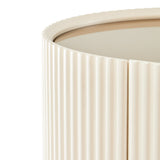 Lisbon Silken Matte Cream Console Table Silken Matte Cream from Michael Amini - Luna Furniture