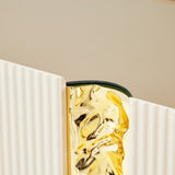 Lisbon Silken Matte Cream Console Table Silken Matte Cream from Michael Amini - Luna Furniture