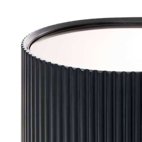 Lisbon Silken Matte Black Console Table Silken Matte Black from Michael Amini - Luna Furniture
