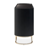 Lisbon Silken Matte Black Console Table Silken Matte Black from Michael Amini - Luna Furniture
