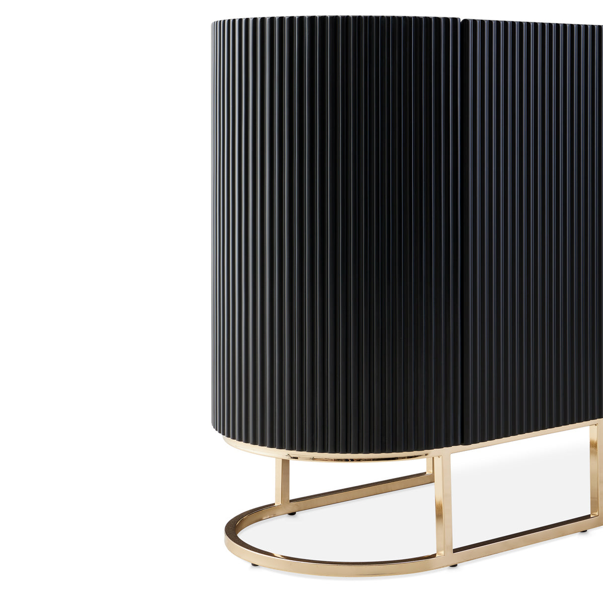 Lisbon Silken Matte Black Console Table Silken Matte Black from Michael Amini - Luna Furniture