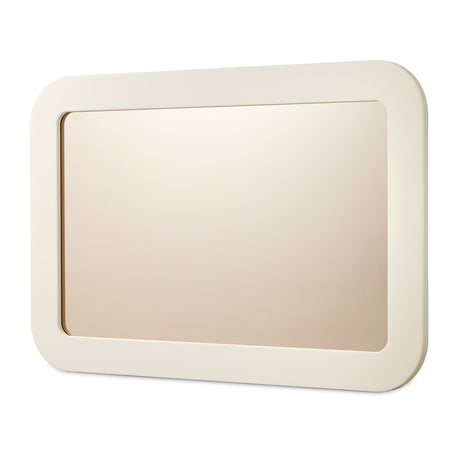 Lisbon Silken Matte Cream Wall Mirror from Michael Amini - Luna Furniture