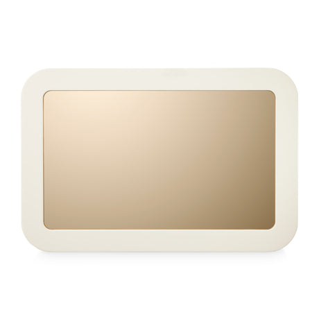 Lisbon Silken Matte Cream Wall Mirror from Michael Amini - Luna Furniture