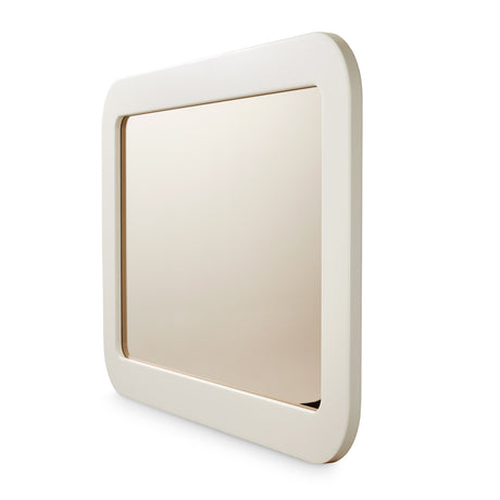 Lisbon Silken Matte Cream Wall Mirror from Michael Amini - Luna Furniture