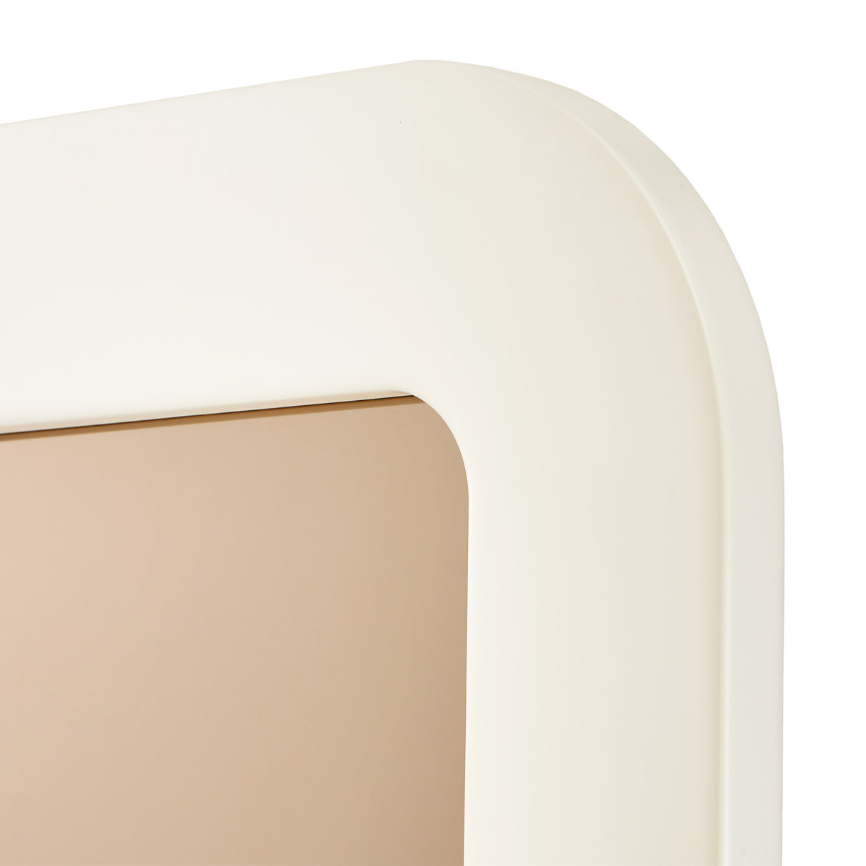 Lisbon Silken Matte Cream Wall Mirror from Michael Amini - Luna Furniture