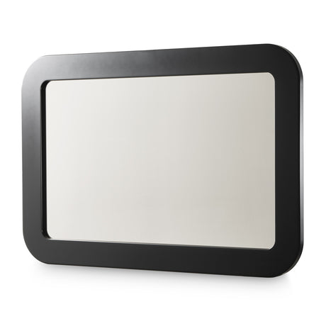Lisbon Silken Matte Black Wall Mirror from Michael Amini - Luna Furniture