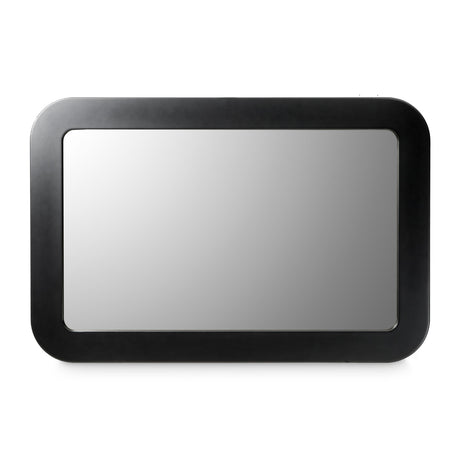 Lisbon Silken Matte Black Wall Mirror from Michael Amini - Luna Furniture