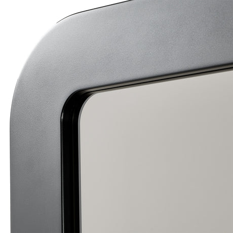 Lisbon Silken Matte Black Wall Mirror from Michael Amini - Luna Furniture