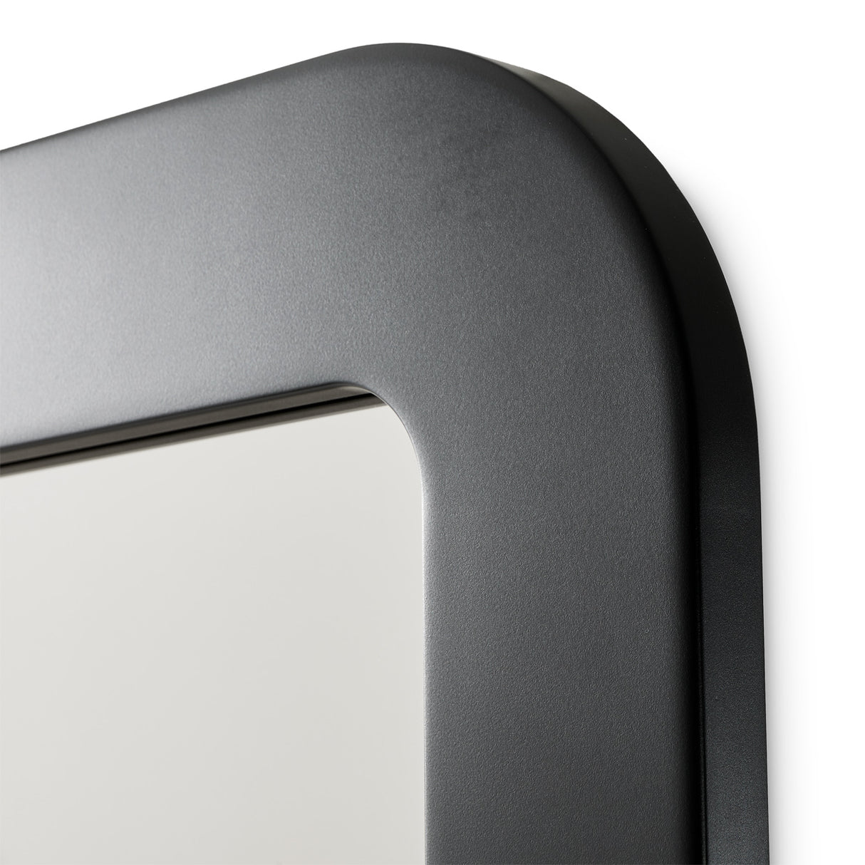 Lisbon Silken Matte Black Wall Mirror from Michael Amini - Luna Furniture