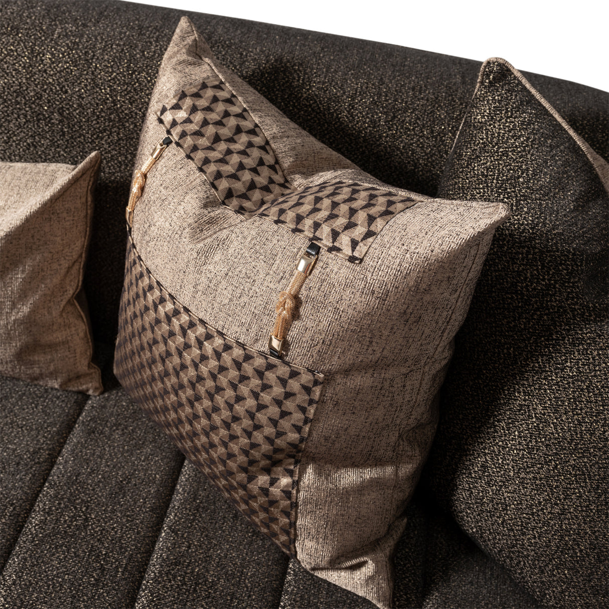 Lisbon Gold Sofa Onyx Gold from Michael Amini - Luna Furniture