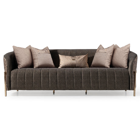 Lisbon Gold Sofa Onyx Gold from Michael Amini - Luna Furniture