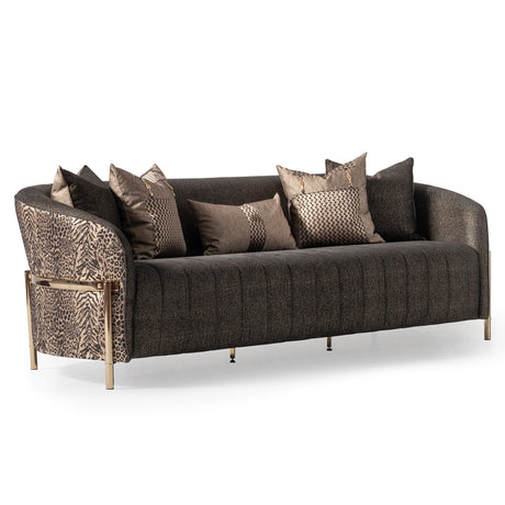 Lisbon Gold Sofa Onyx Gold from Michael Amini - Luna Furniture