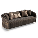 Lisbon Gold Sofa Onyx Gold from Michael Amini - Luna Furniture