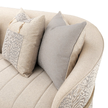 Lisbon Gold Sofa Opal Gold from Michael Amini - Luna Furniture