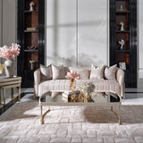 Lisbon Gold Sofa Opal Gold from Michael Amini - Luna Furniture