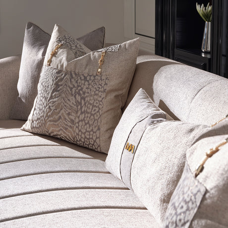 Lisbon Gold Sofa Opal Gold from Michael Amini - Luna Furniture
