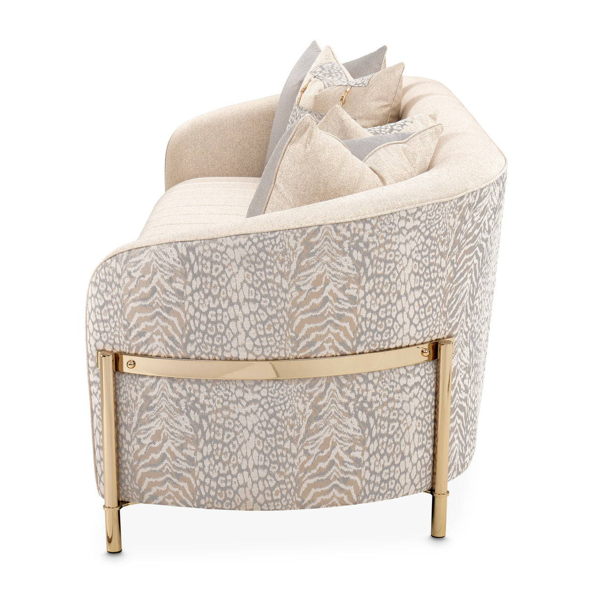 Lisbon Gold Sofa Opal Gold from Michael Amini - Luna Furniture