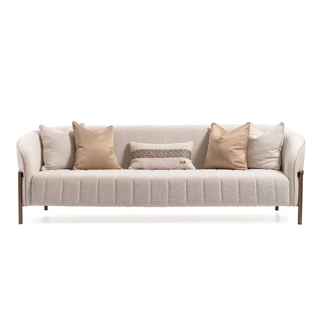 Lisbon Matte Bronze Sofa from Michael Amini - Luna Furniture