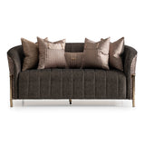 Lisbon Gold Loveseat Onyx Gold from Michael Amini - Luna Furniture
