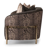 Lisbon Gold Loveseat Onyx Gold from Michael Amini - Luna Furniture