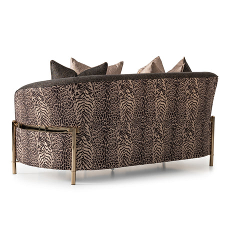 Lisbon Gold Loveseat Onyx Gold from Michael Amini - Luna Furniture