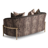 Lisbon Gold Loveseat Onyx Gold from Michael Amini - Luna Furniture