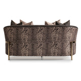 Lisbon Gold Loveseat Onyx Gold from Michael Amini - Luna Furniture