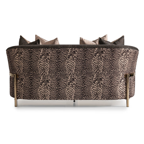Lisbon Gold Loveseat Onyx Gold from Michael Amini - Luna Furniture