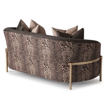 Lisbon Gold Loveseat Onyx Gold from Michael Amini - Luna Furniture