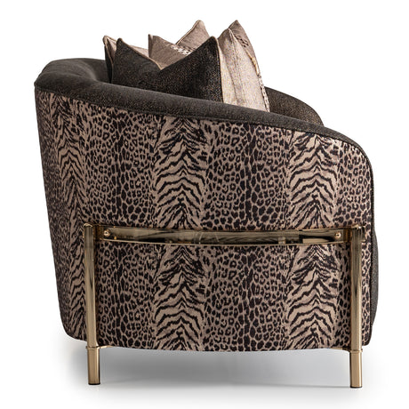 Lisbon Gold Loveseat Onyx Gold from Michael Amini - Luna Furniture
