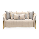 Lisbon Gold Loveseat Opal Gold from Michael Amini - Luna Furniture