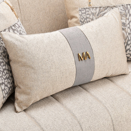 Lisbon Gold Loveseat Opal Gold from Michael Amini - Luna Furniture